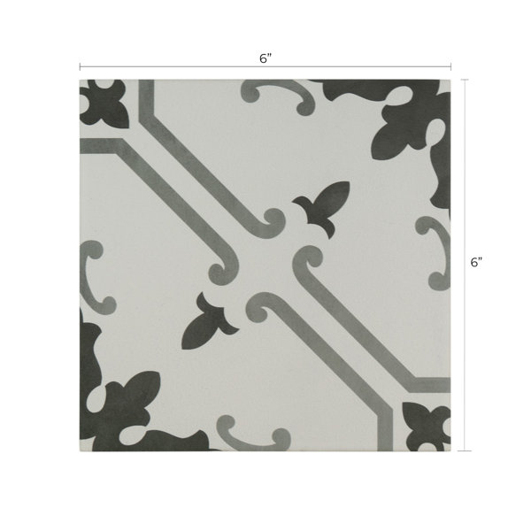Tile Trader 6X6 Porcelain Floor Tile | Wayfair